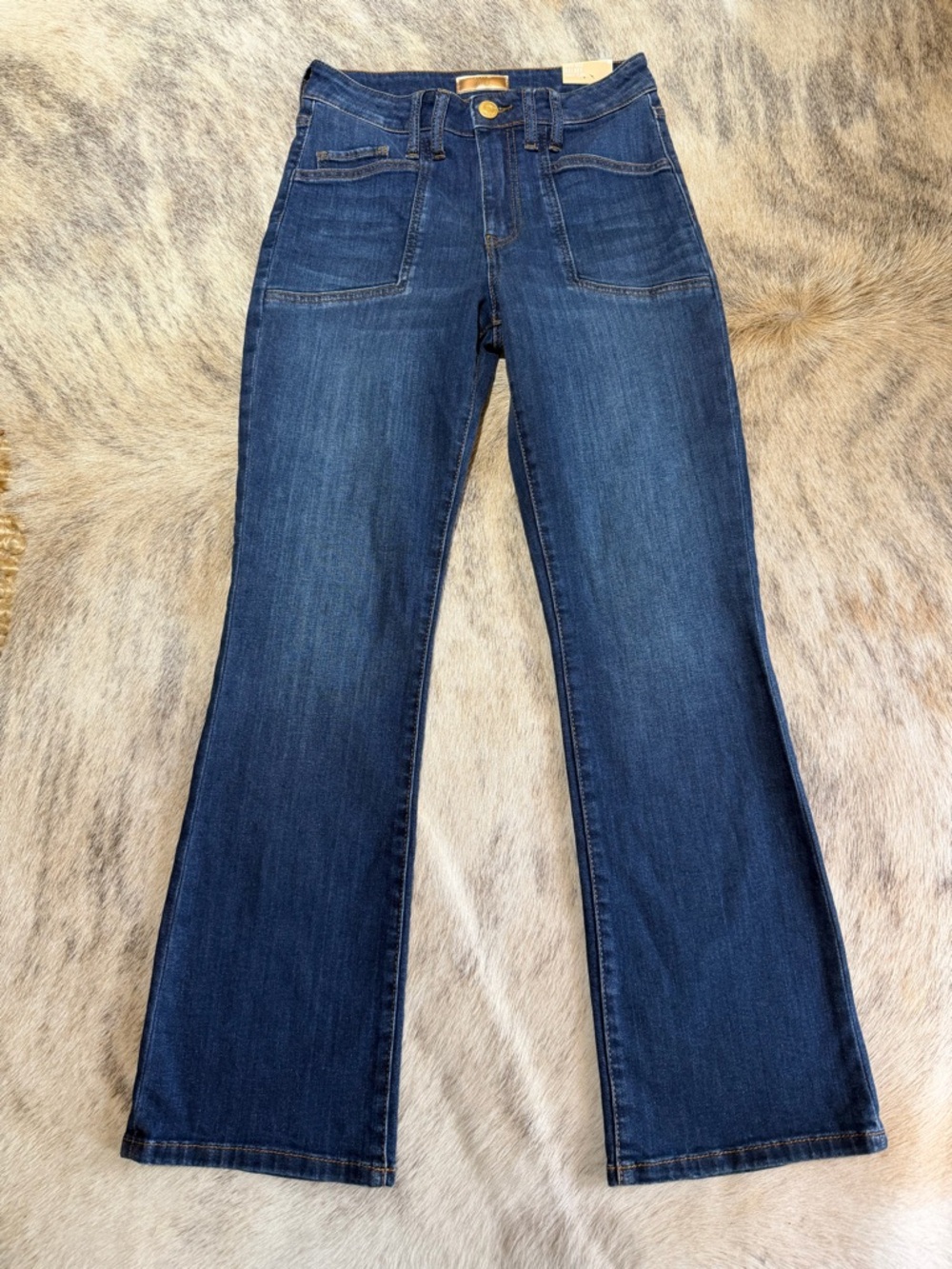 Kut from the Kloth Jeans 00 NWT High Rise Ankle Flare Dark Wash